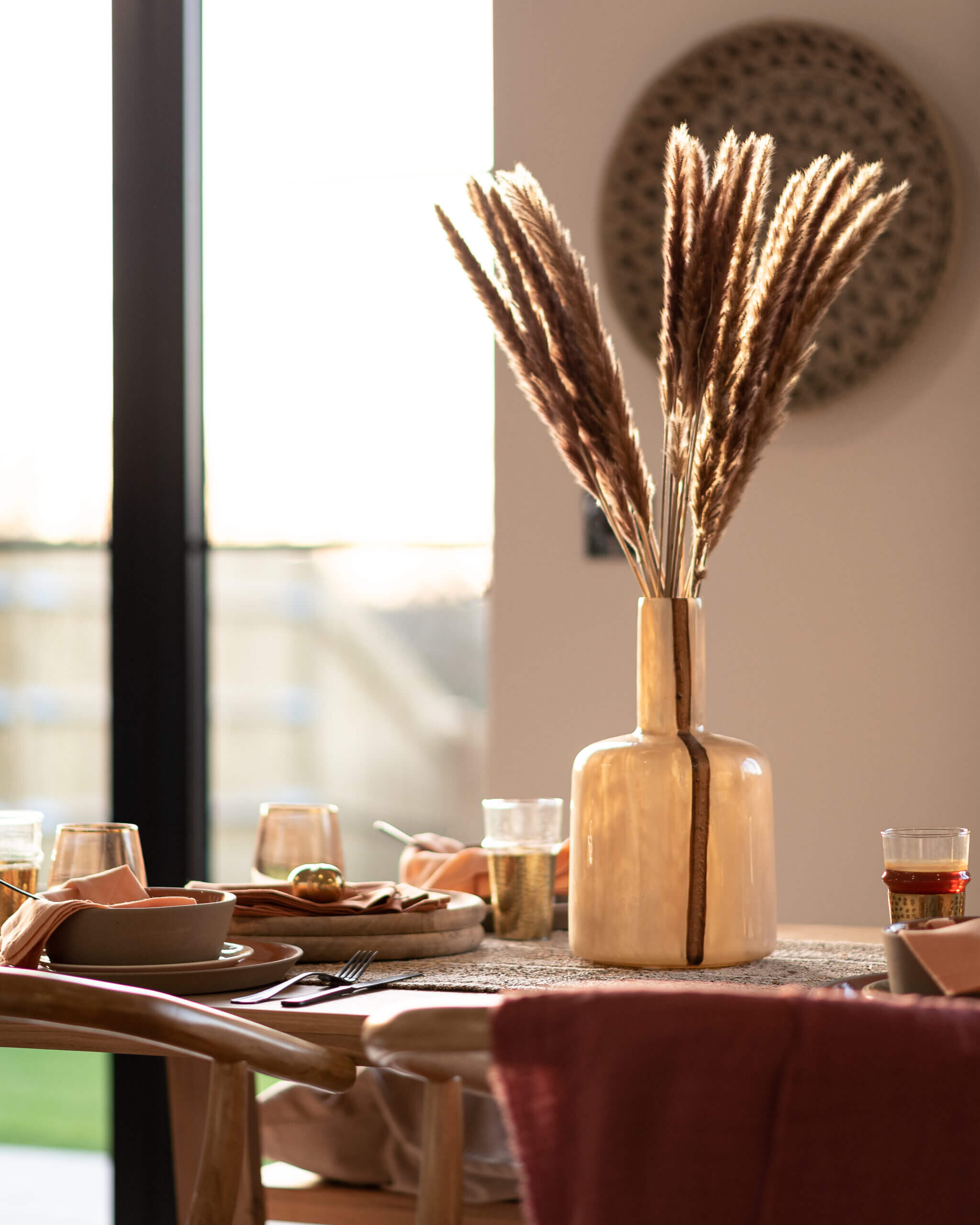 Biophilic Design for Lesser Foxholes Development - Dining table with vase on top